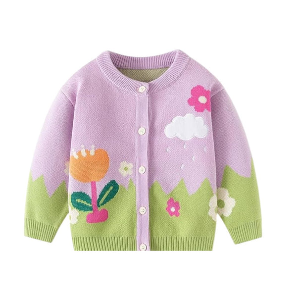 Vexon Floral Knit Baby Sweater For Female