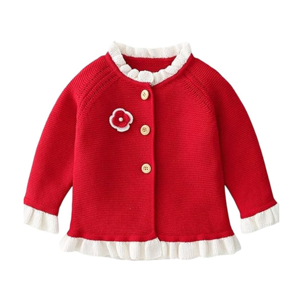 Vexan Baby Knit Cardigan Sweater for Female