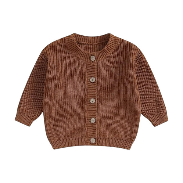 Vexan Brown Knit Cardigan for Female