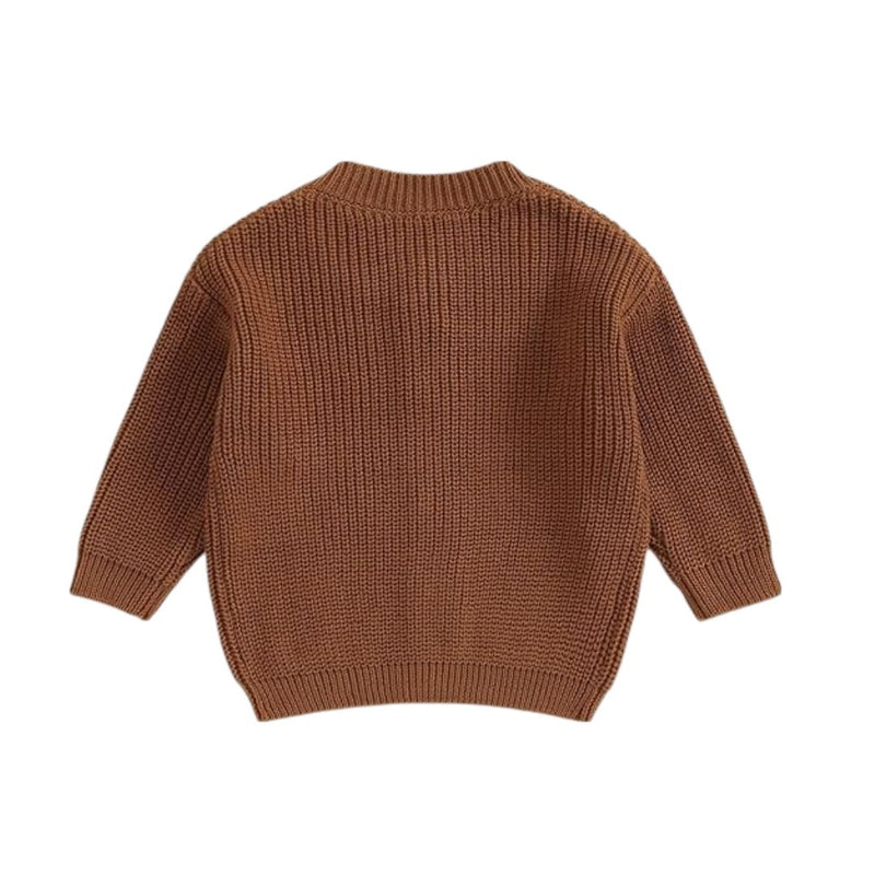 Vexan Brown Knit Cardigan for Female