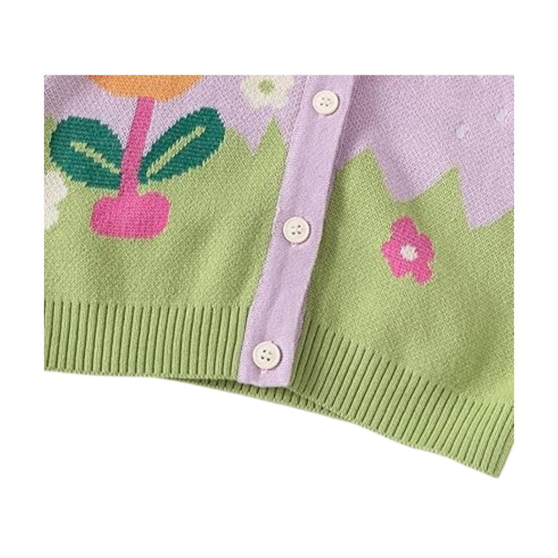 Vexon Floral Knit Baby Sweater For Female