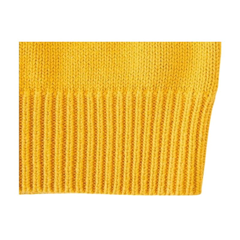 Vexan Yellow Knit Cardigan for Female