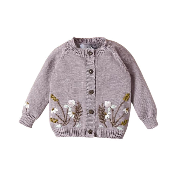 Vexan Mauve Knit Cardigan for Female