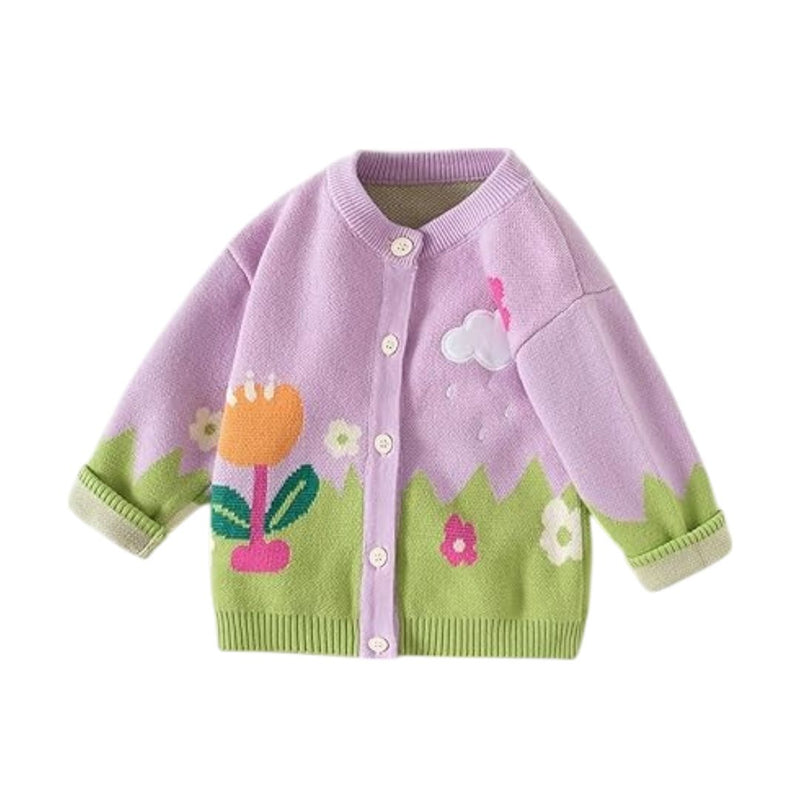 Vexon Floral Knit Baby Sweater For Female