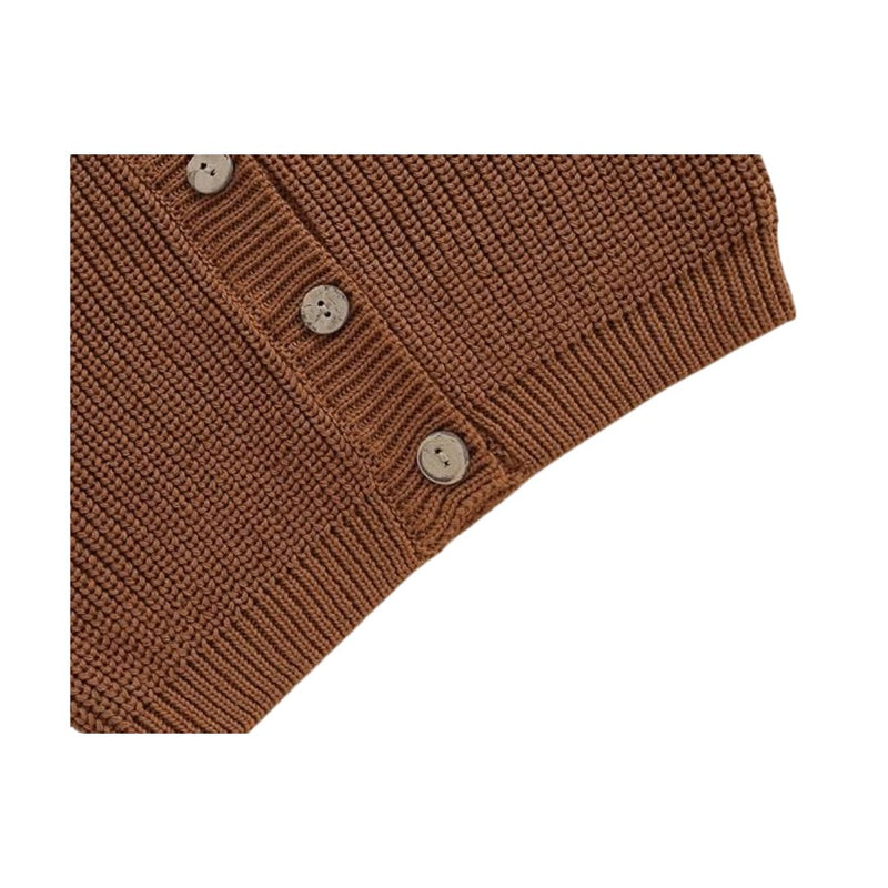 Vexan Brown Knit Cardigan for Female