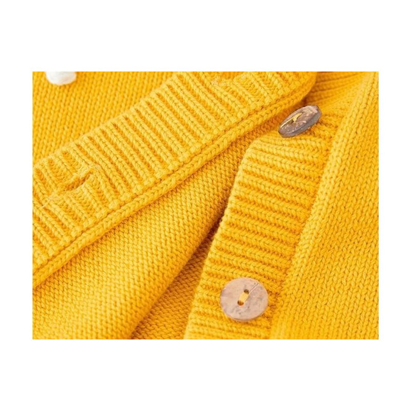 Vexan Yellow Knit Cardigan for Female
