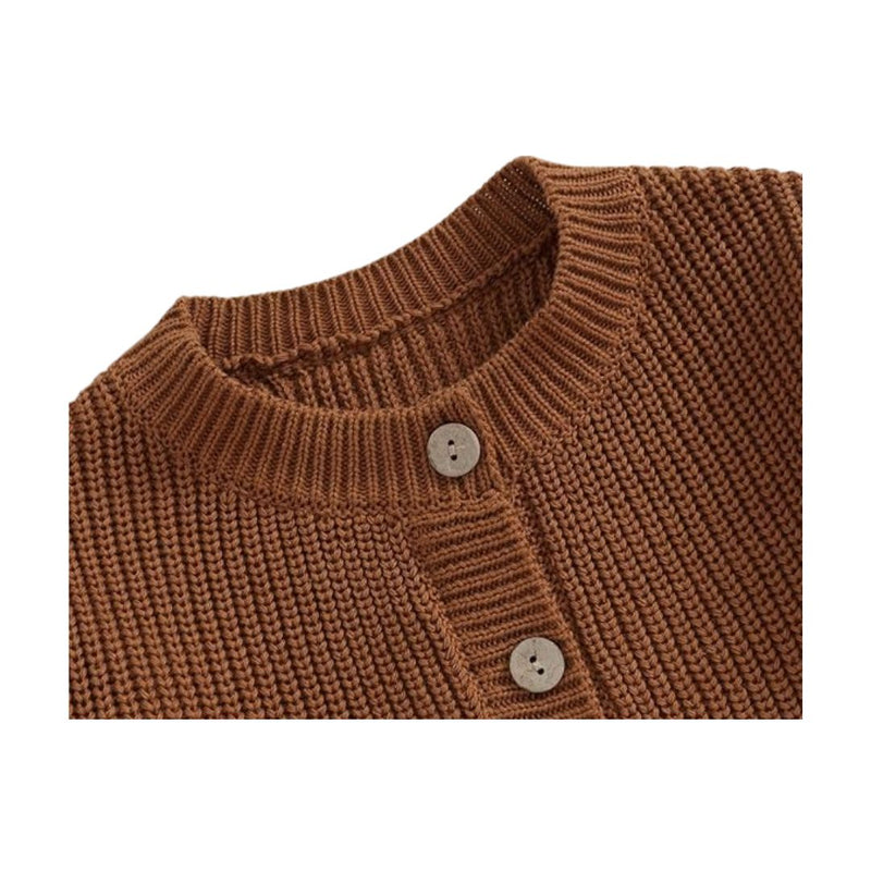 Vexan Brown Knit Cardigan for Female