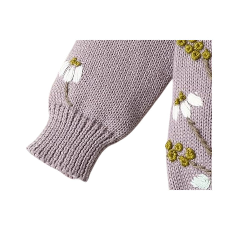 Vexan Mauve Knit Cardigan for Female